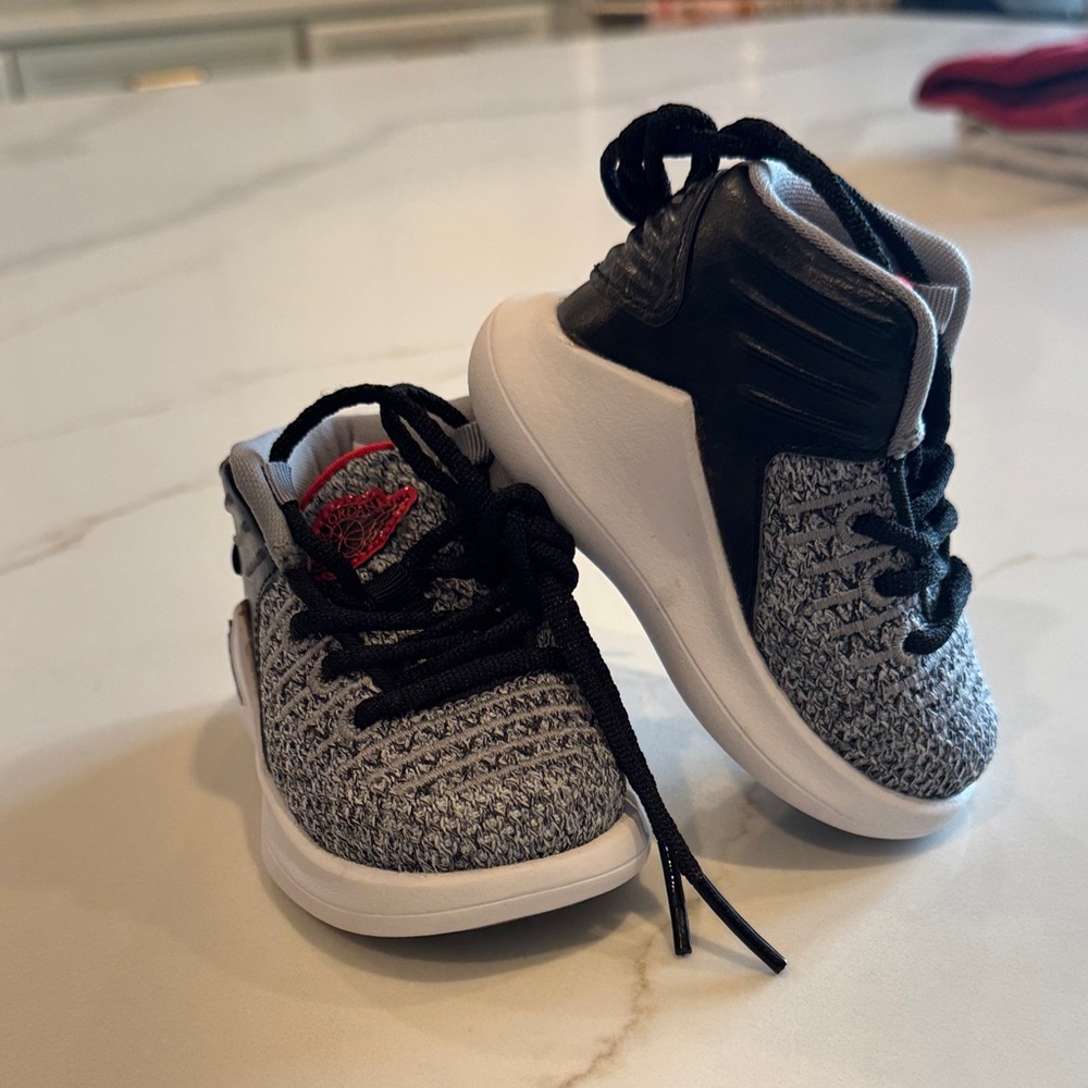 Baby Jordan XXXII BT Black and University Red Sneakers Shoes